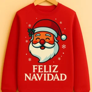 Sudadera Navideña Papa Noel Feliz Navidad